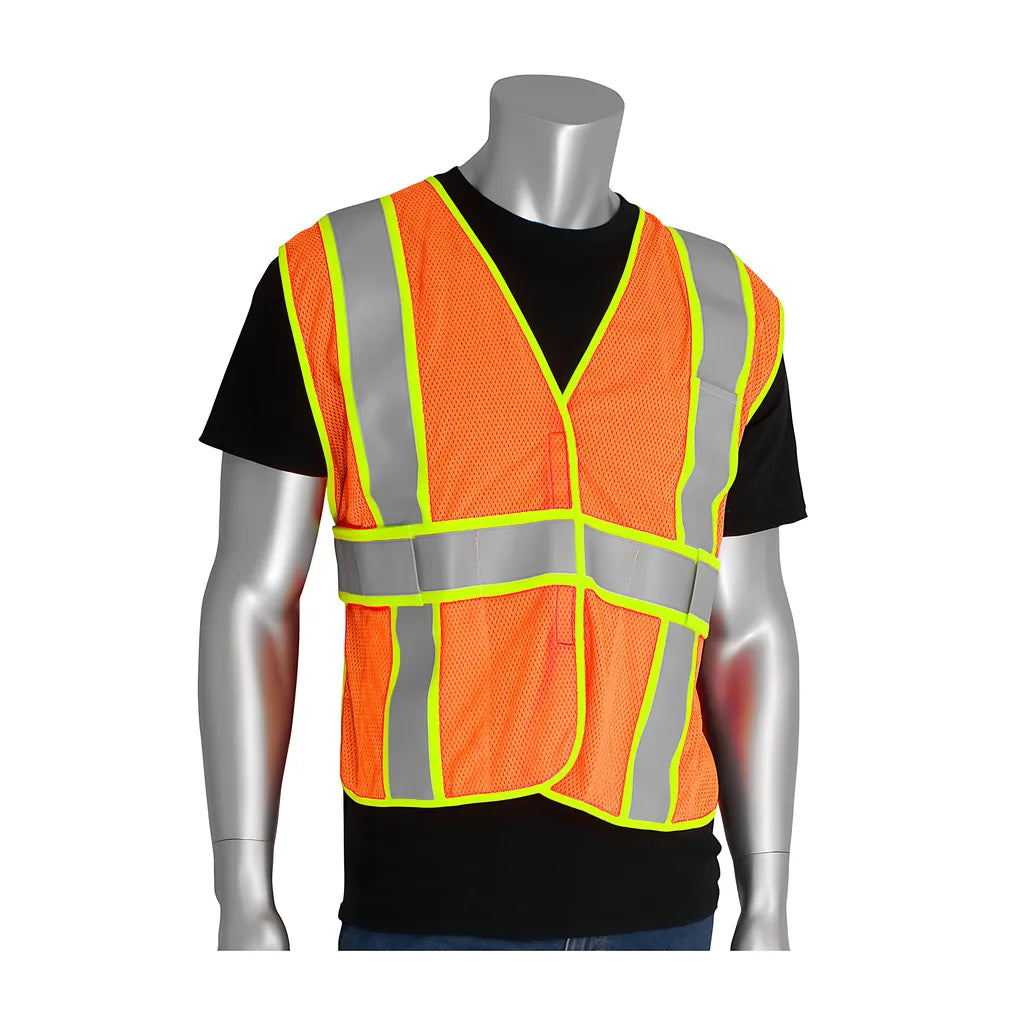 Pip 305-Usv5Fror Ansi Type R Class 2 Two-Tone Expandable Fr Treated Mesh Vest 305-USV5FROR-15003