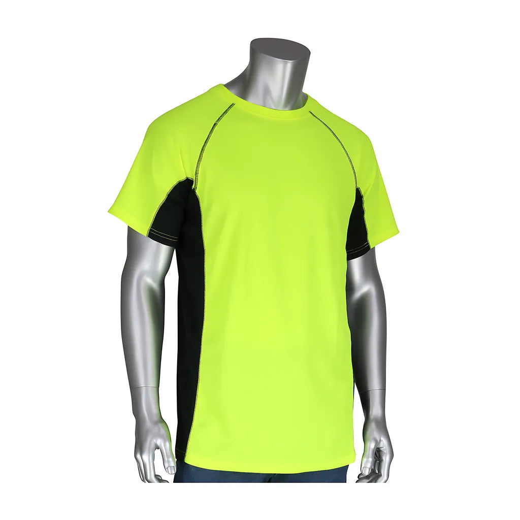 Pip 310-950B-Ly/2X Non-Ansi Short Sleeve T-Shirt With 50+ Upf Sun Protection, Insect Repellent Treatment And Black Trim 310-950B-LY2X-15132