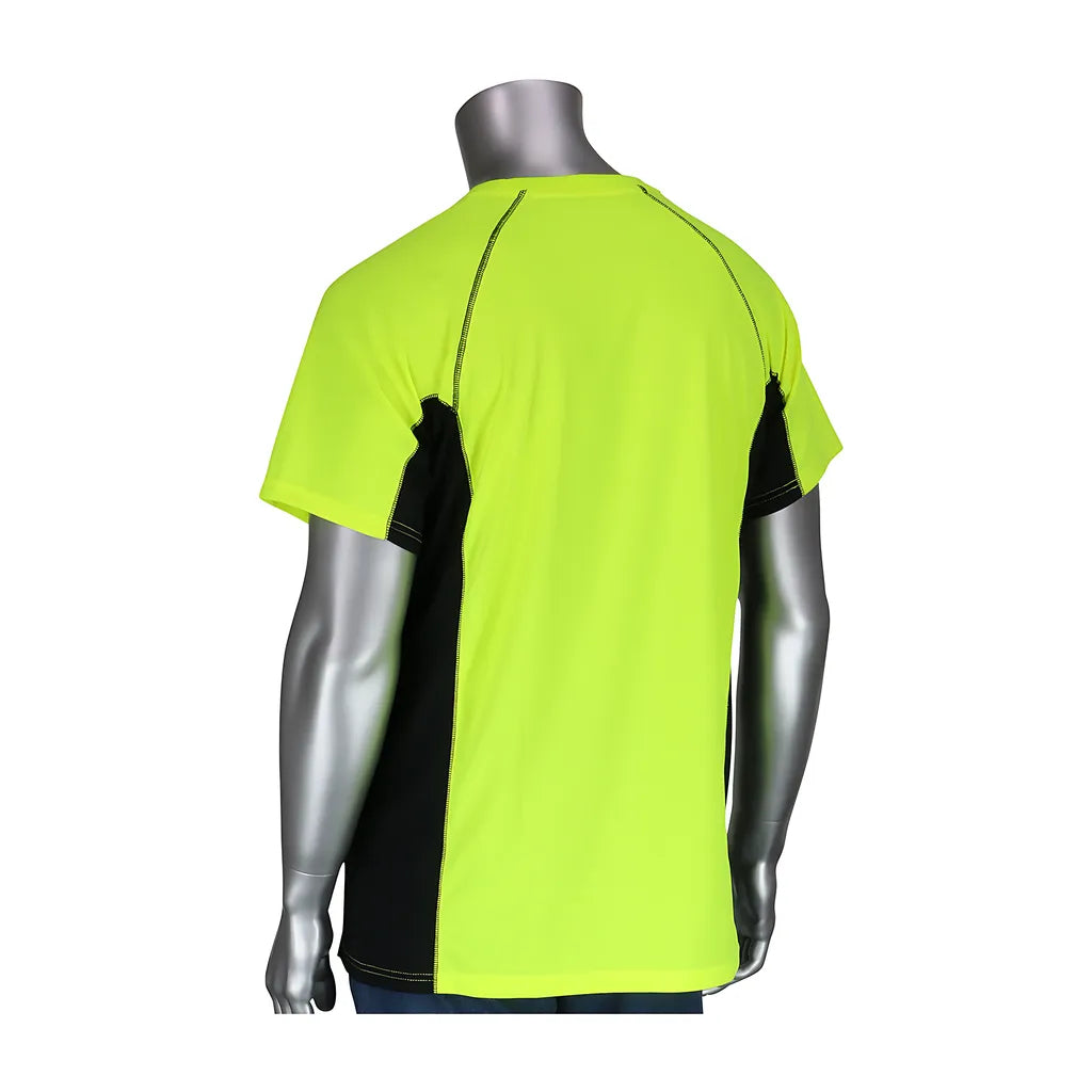 Pip 310-950B-Ly/M Non-Ansi Short Sleeve T-Shirt With 50+ Upf Sun Protection, Insect Repellent Treatment And Black Trim 310-950B-LYM-15127
