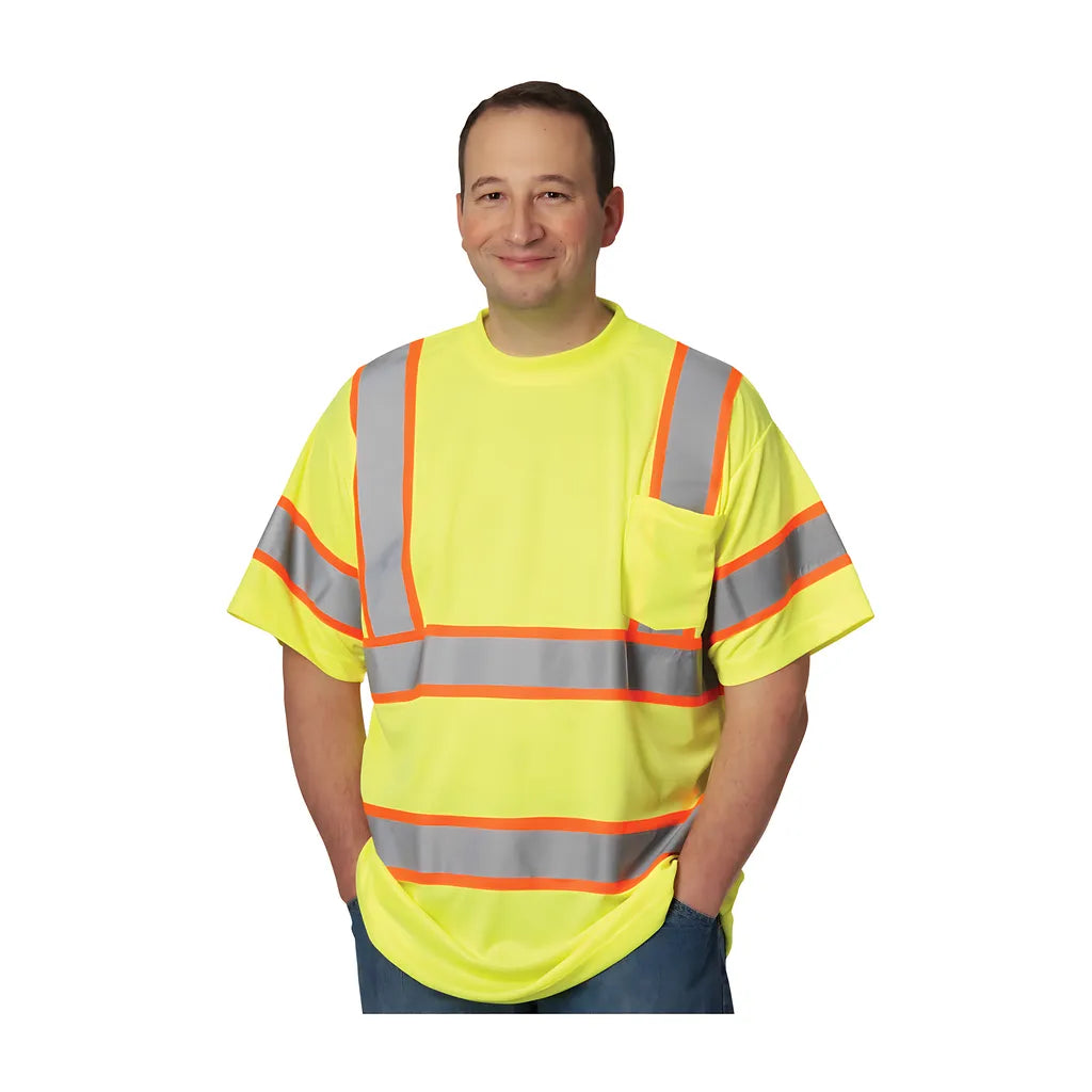 Pip 313-Cntsply-M Ansi Type R Class 3 Two-Tone T-Shirt 313-CNTSPLY-M-15767