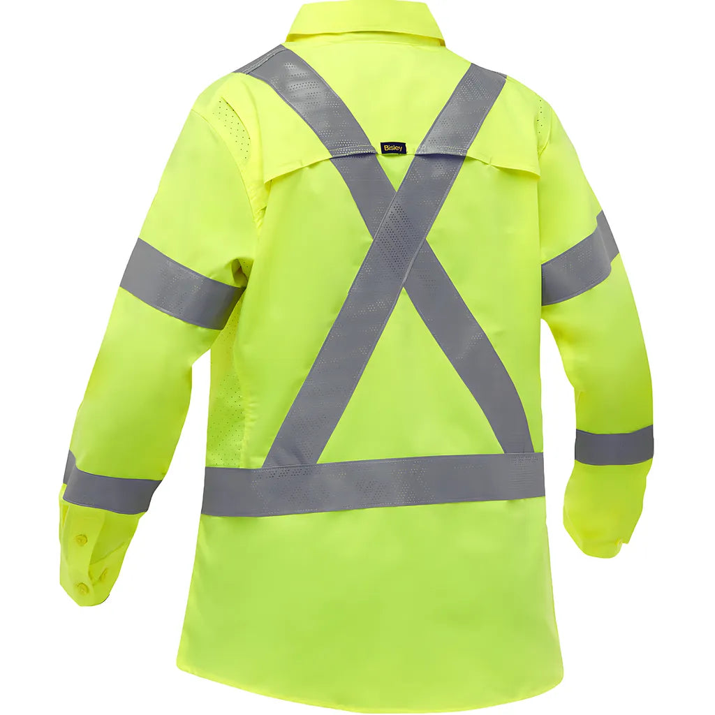 Bisley 313W6490X-Y/2X Ansi Type R Class 3 And Csa Z96 X-Back Women'S Long Sleeve Work Shirt With X-Airflow 313W6490X-Y2X-16085