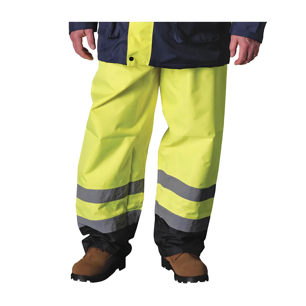 Pip 318-1757-Yel/Xl Ansi 107 Class E Value Black Trim Over Pant 318-1757-YELXL-16163