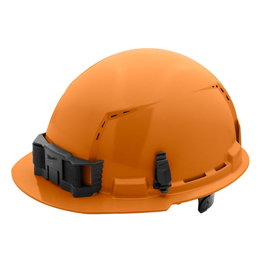 Orange Front Brim Vented Hard Hat w/6pt Ratcheting Suspension - Type 1, Class C