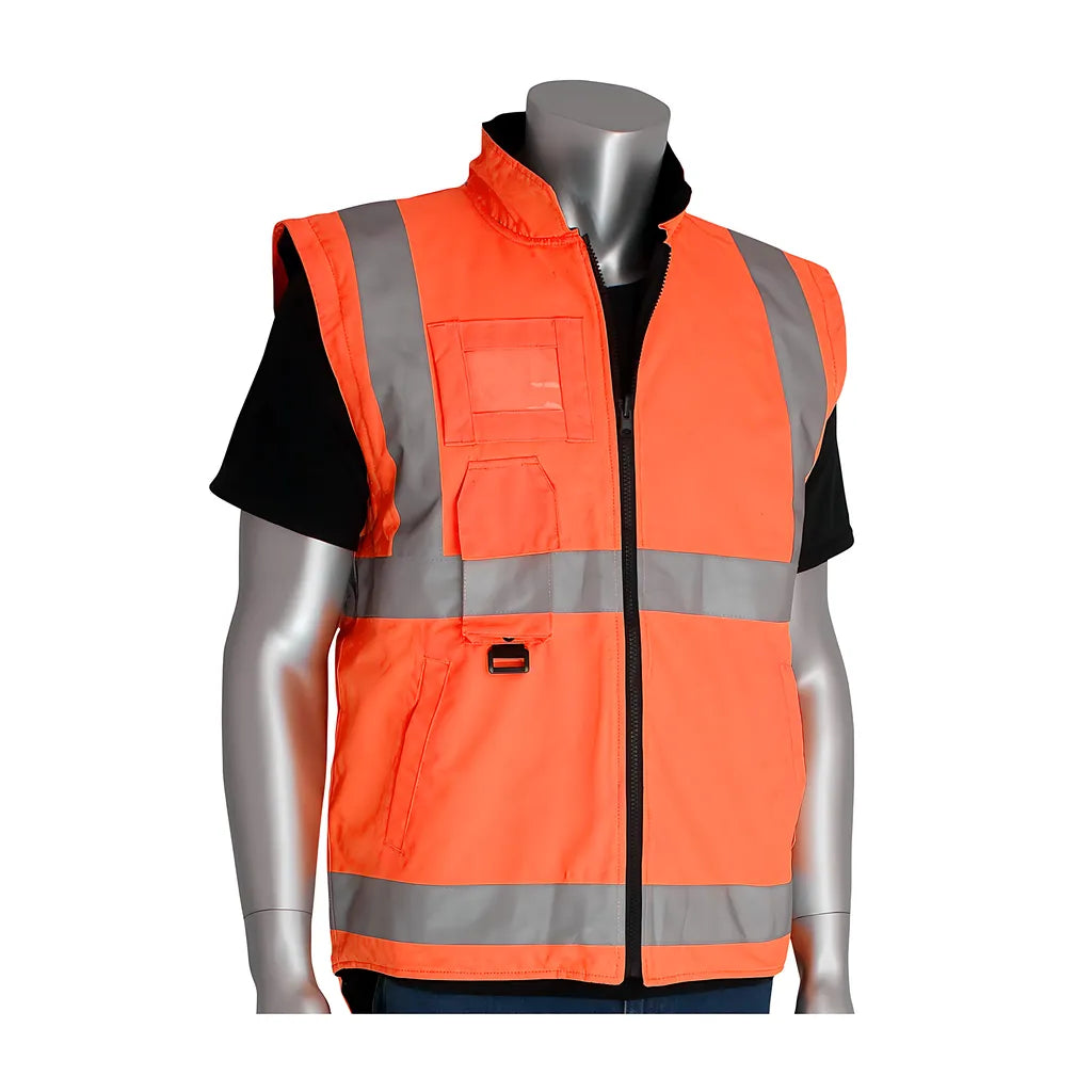 Pip 343-1756-Or/S Ansi Type R Class 3 7-In-1 All Conditions Coat With Inner Jacket And Vest Combination 343-1756-ORS-17427
