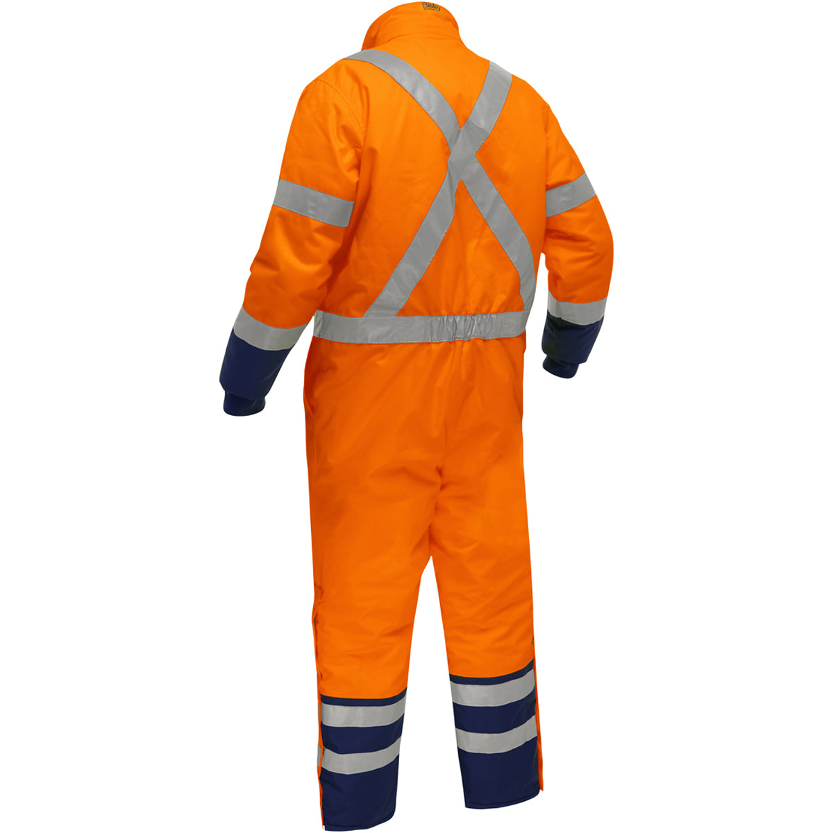 Bisley 344M6453X-ORNV/XL ANSI Type R Class 3 Extreme Cold Coverall with X-Back