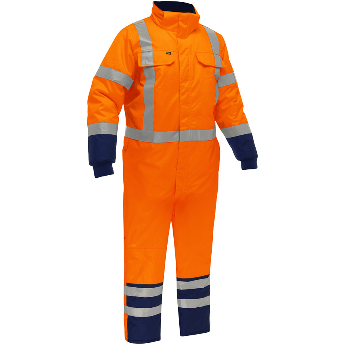 Bisley 344M6453X-ORNV/2X ANSI Type R Class 3 Extreme Cold Coverall with X-Back