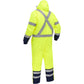 Bisley 344M6453X-YLNV/M ANSI Type R Class 3 Extreme Cold Coverall with X-Back