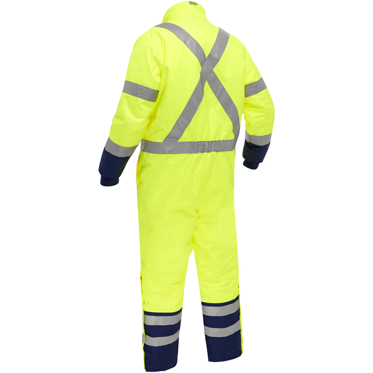Bisley 344M6453X-YLNV/4X ANSI Type R Class 3 Extreme Cold Coverall with X-Back