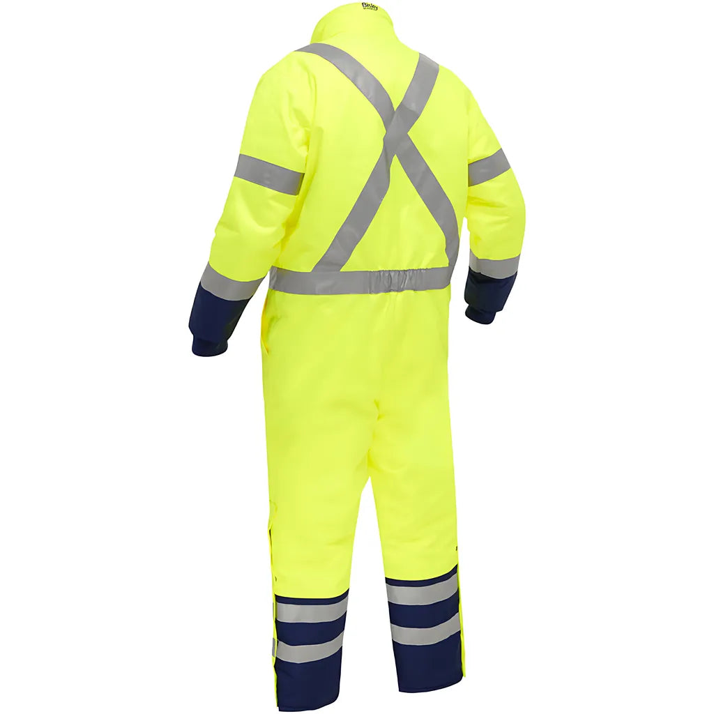 Bisley 344M6453X-Ylnv/M Ansi Type R Class 3 Extreme Cold Coverall With X-Back 344M6453X-YLNVM-17630