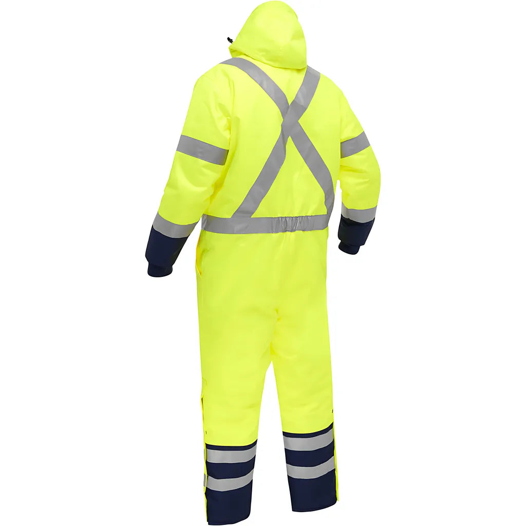 Bisley 344M6453X-Ylnv/M Ansi Type R Class 3 Extreme Cold Coverall With X-Back 344M6453X-YLNVM-17633