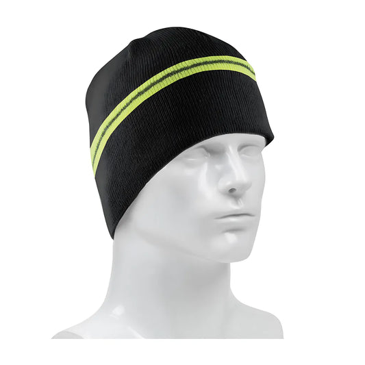Pip 360-Beanniebk Winter Beannie Cap With Reflective Stripe 360-BEANNIEBK-18392