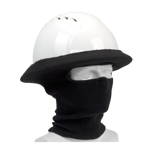 PIP 365-1502-BK Rib Knit Hard Hat Tube Liner - Full Face & Neck