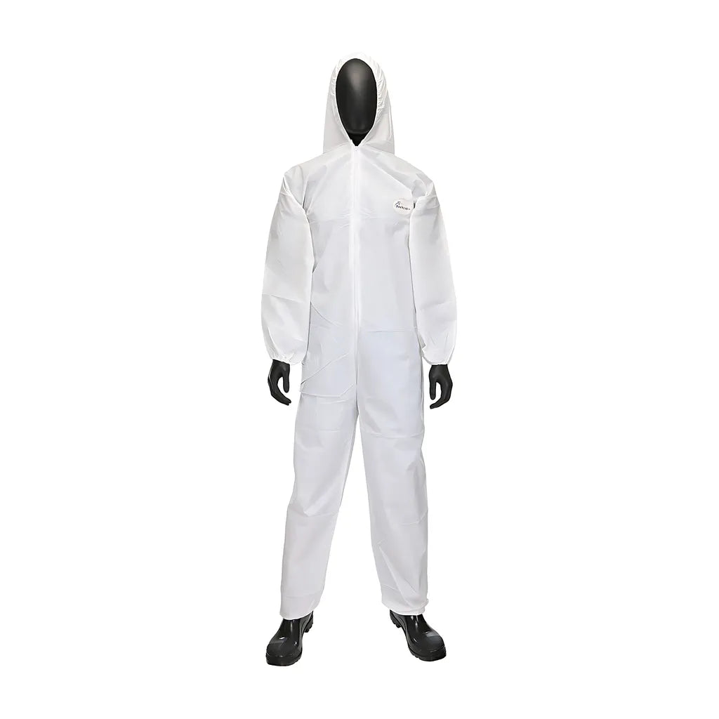 West Chester 3706/M Posiwear Ub Coverall With Hood And Elastic Wrist & Ankle 56 Gsm 3706M-18541