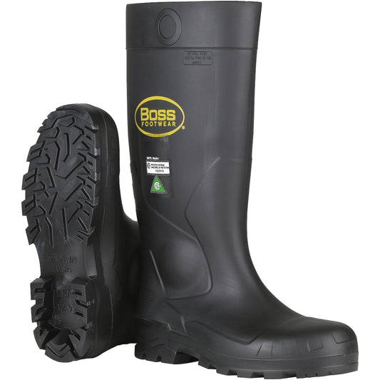 Boss 383-820/14 Black PVC Full Safety Steel Toe and Midsole Boot