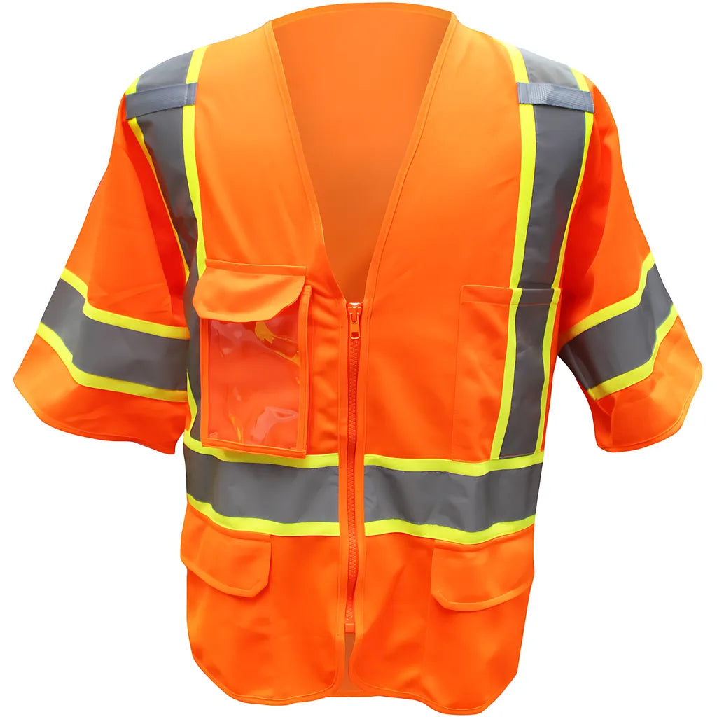 Boss 3Ppf93005X Ansi Type R Class 3 Two-Tone Vest - Solid Polyester 3PPF93005X-19367