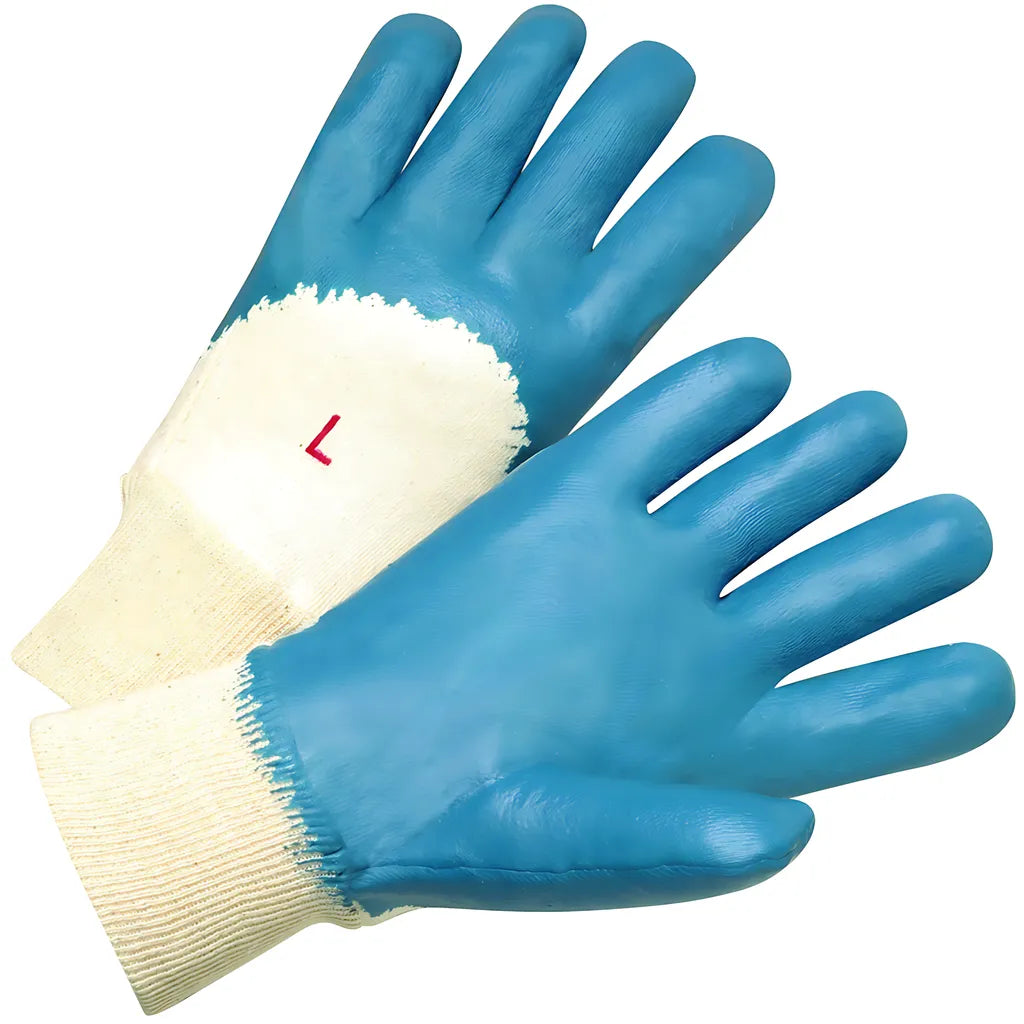 West Chester 4060/Xl Nitrile Dipped Glove With Interlock Liner And Smooth Finish On Palm, Fingers & Knuckles - Knit Wrist 4060XL-19495