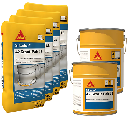 Sikadur 42, Grout-Pak Le - Precision Epoxy Grouting System (2.0 Cu. Ft. Kit) Full Kit