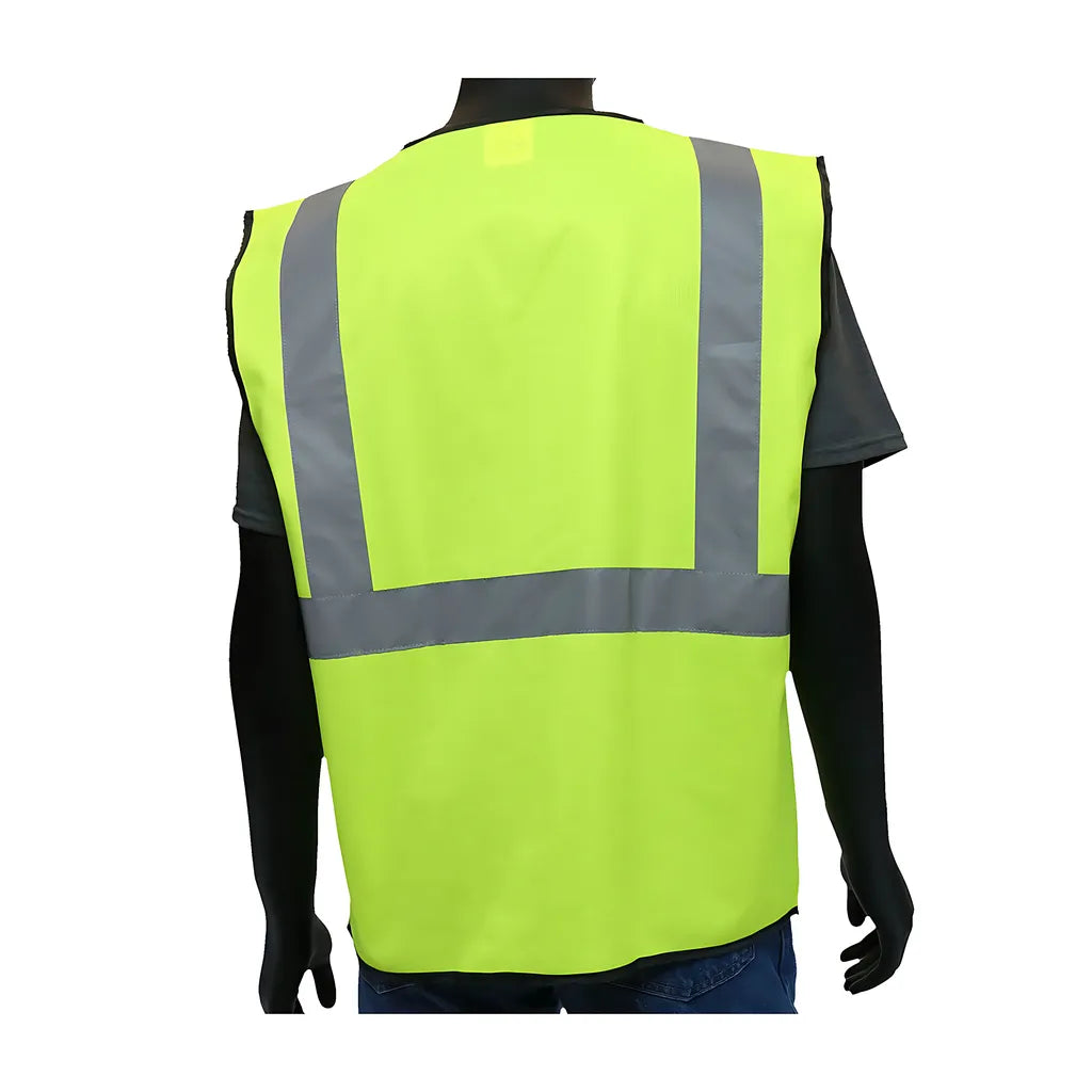 West Chester 47203/L Ansi Type R Class 2 Value Four Pocket Solid Vest 47203L-19897