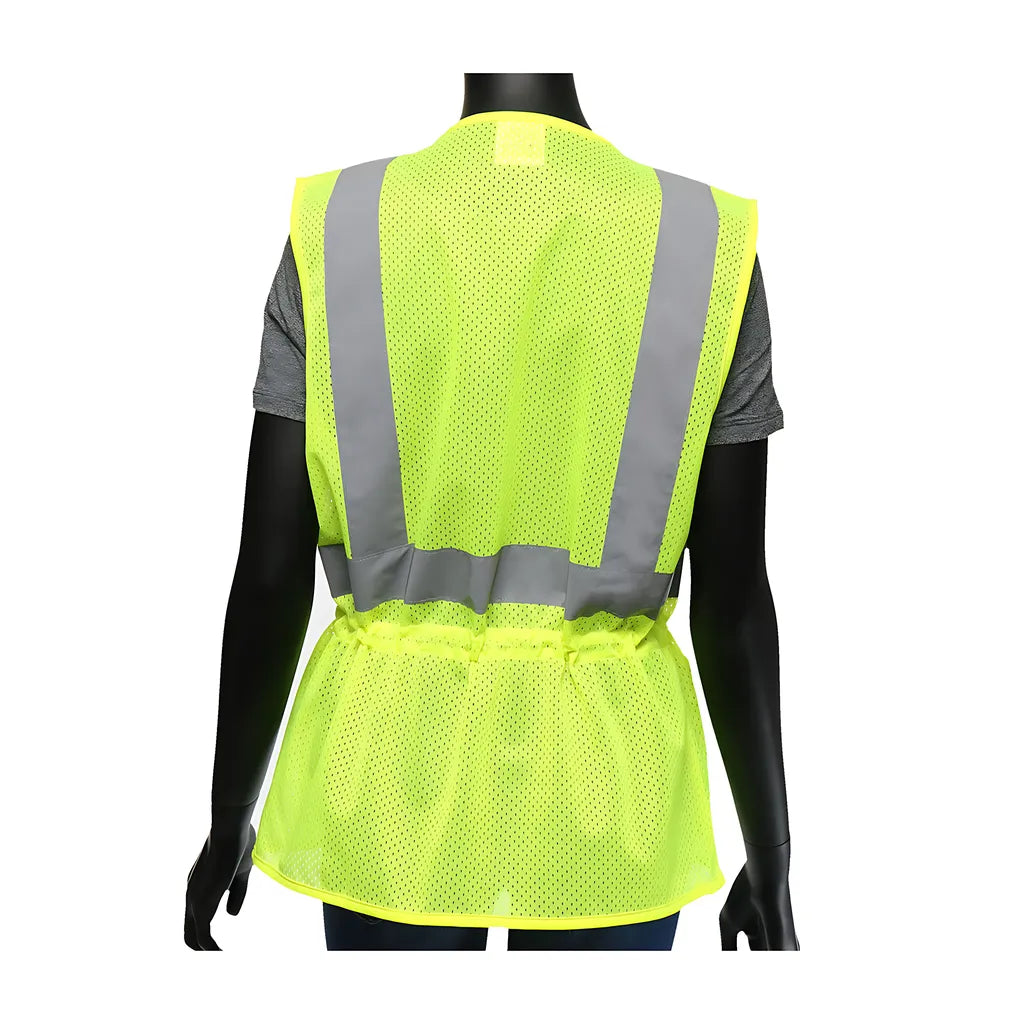 West Chester 47207/Lxl Ansi Type R Class 2 Women'S Contoured Mesh Vest With Adjustable Waist 47207LXL-19907