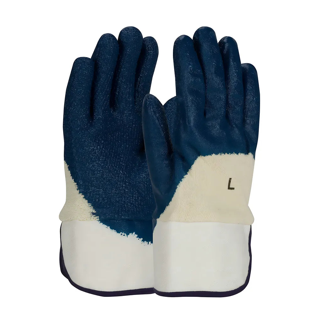 Pip 56-3145/Xl Nitrile Dipped Glove With Terry Cloth Liner And Rough Textured Grip On Palm, Fingers & Knuckles - Safety Cuff 56-3145XL-20489
