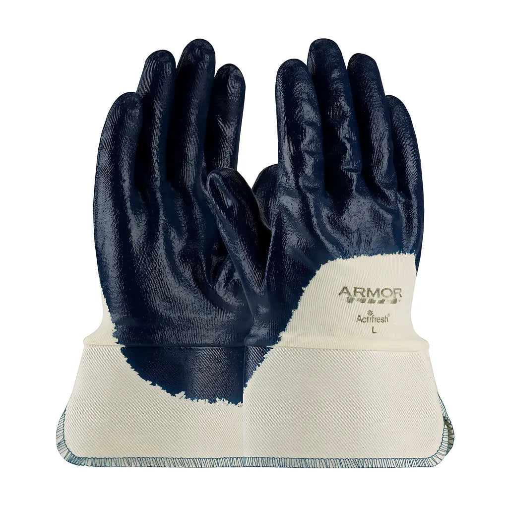 Atg 56-3175/Xl Nitrile Dipped Glove With Interlock Liner And Textured Finish On Palm, Fingers & Knuckles - Safety Cuff 56-3175XL-20514
