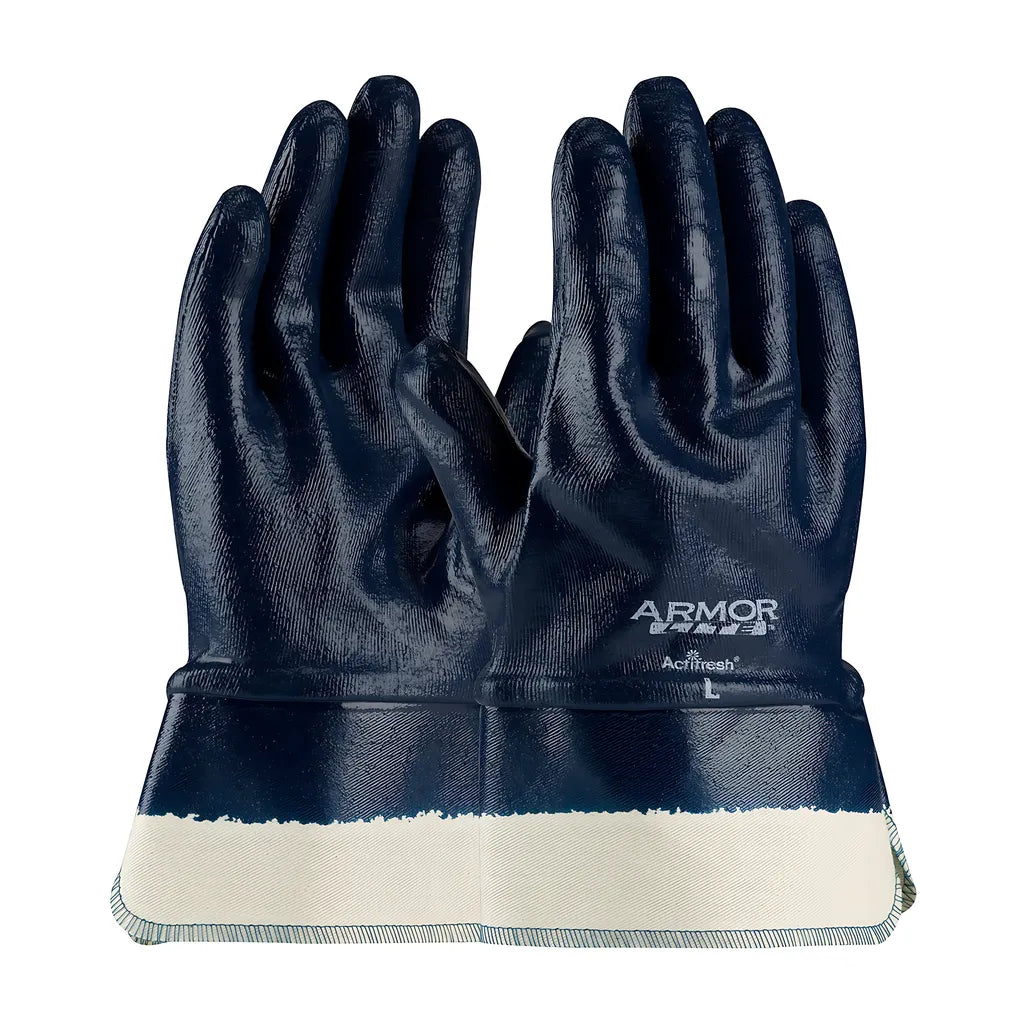 Atg 56-3176/M Nitrile Dipped Glove With Interlock Liner And Textured Finish On Full Hand - Safety Cuff 56-3176M-20515