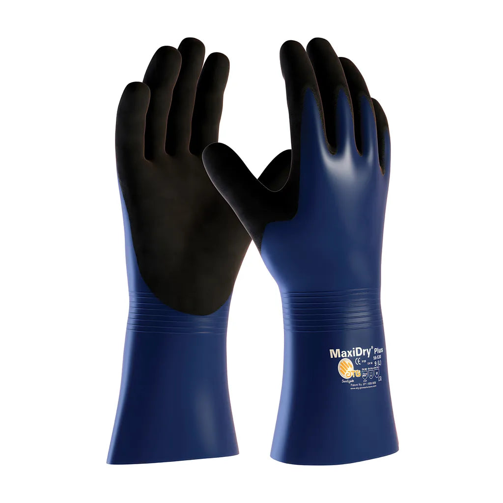 Atg 56-530/L Nitrile Coated Glove With Nylon / Elastane Liner And Non-Slip Grip On Palm & Fingers 56-530L-20548