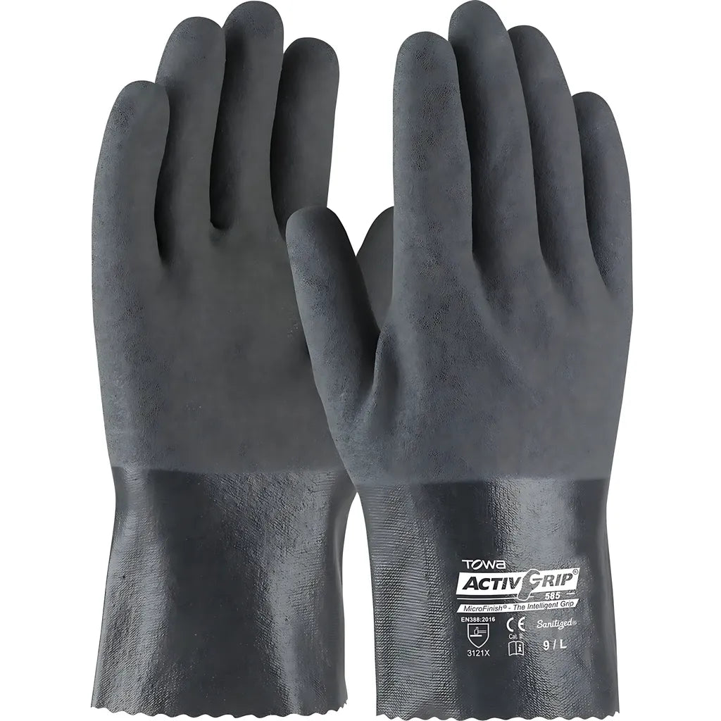 Towa 56-Ag585/Xs Nitrile Coated Glove With Cotton Liner And Microfinish Grip - 10" 56-AG585XS-20557