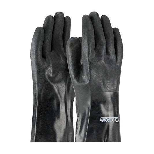 PIP 58-8030DD Premium PVC Dipped Glove with Jersey Liner and Rough Acid Finish - 12" Length