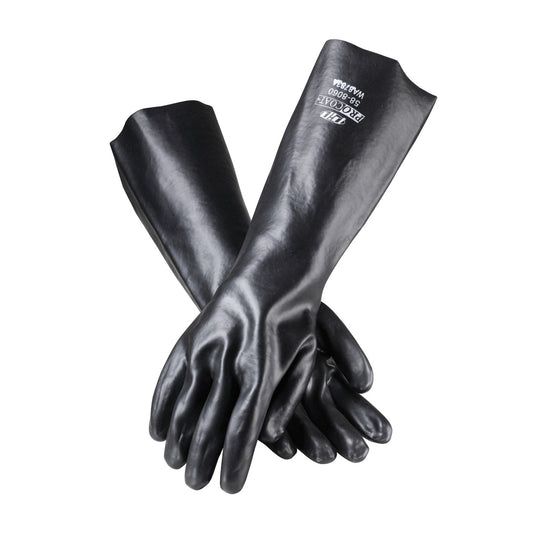 PIP 58-8060 Premium PVC Dipped Glove with Interlock Liner and Smooth Finish - 18" Length
