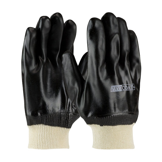 PIP 58-8215DD Premium PVC Dipped Glove with Jersey Liner and Rough Sandy Finish - Knit Wrist