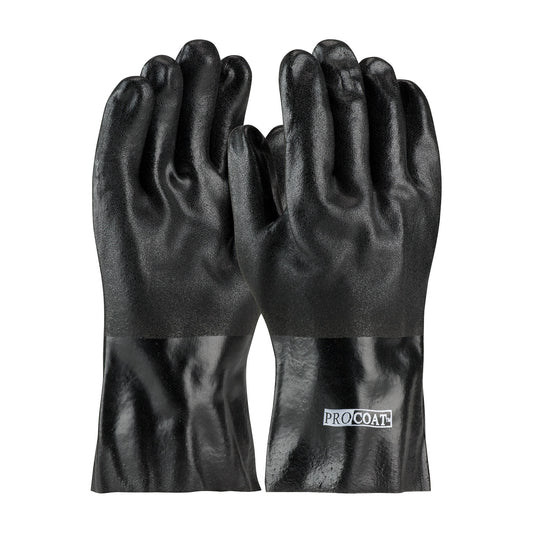 PIP 58-8230DD Premium PVC Dipped Glove with Jersey Liner and Rough Sandy Finish - 12" Length