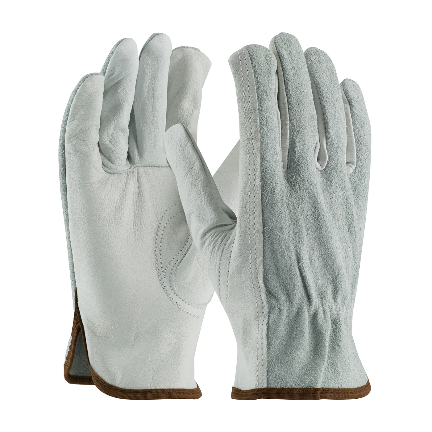 West Chester 993K/M Regular Grade Top Grain Leather Drivers Glove with Split Cowhide Back and Aramid Stitching - Keystone Thumb