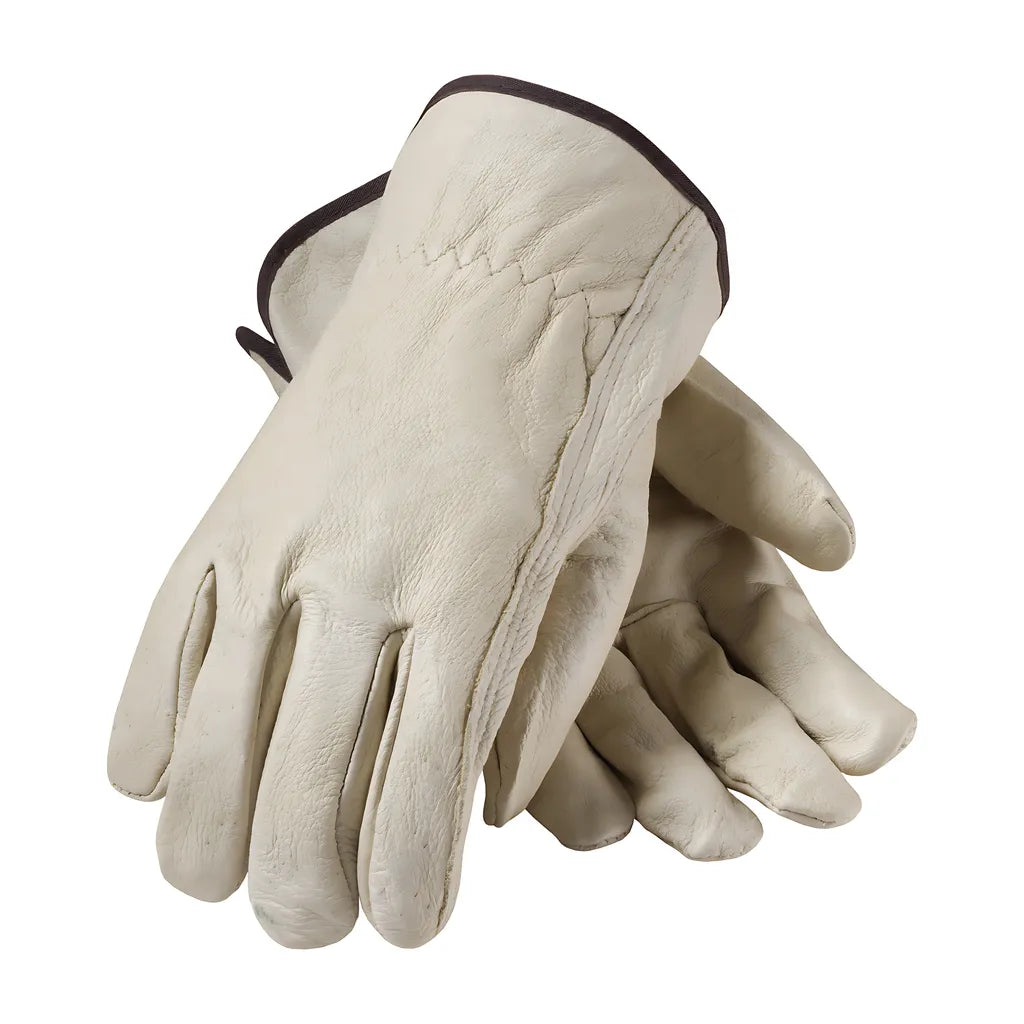 Pip 70-361/S Economy Grade Top Grain Pigskin Leather Drivers Glove - Keystone Thumb 70-361S-21178