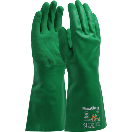 ATG 76-833/S Nitrile Blend Coated Glove with HPPE Liner and Non-Slip Grip on Palm & Fingers - 14"
