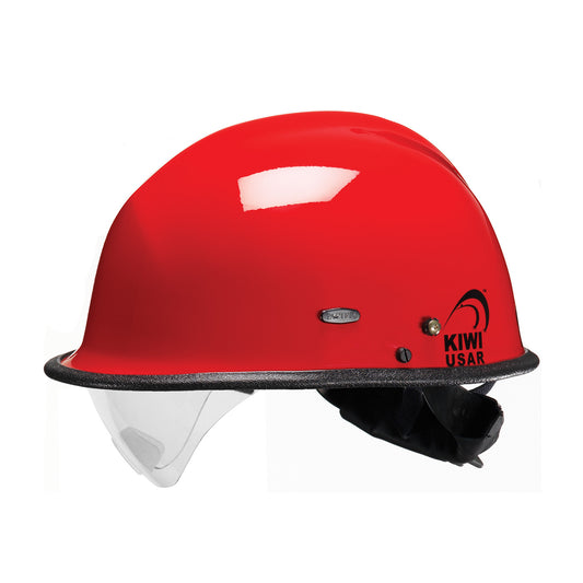 Pacific Helmets 804-3406 Rescue Helmet with ESS Goggle Mounts and Retractable Eye Protector