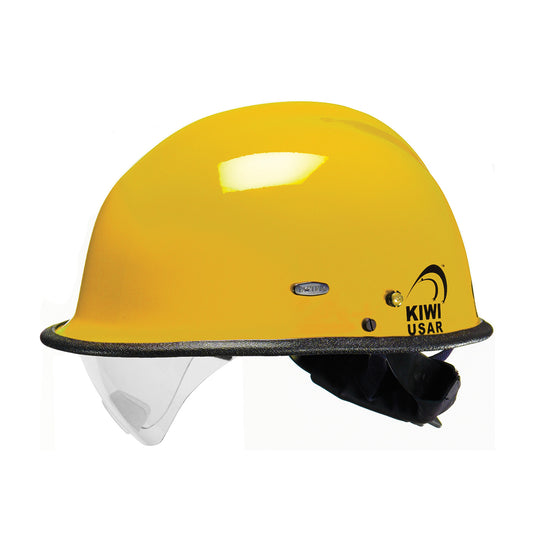 Pacific Helmets 804-3407 Rescue Helmet with ESS Goggle Mounts and Retractable Eye Protector