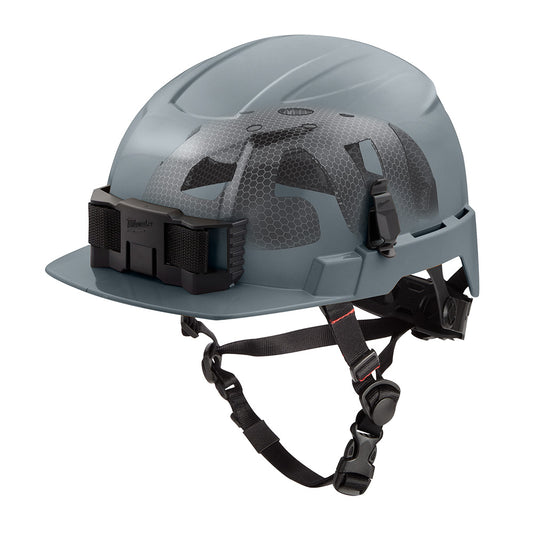 BOLT™ Gray Front Brim Safety Helmet with IMPACT ARMOR™ Liner (USA) - Type 2, Class E
