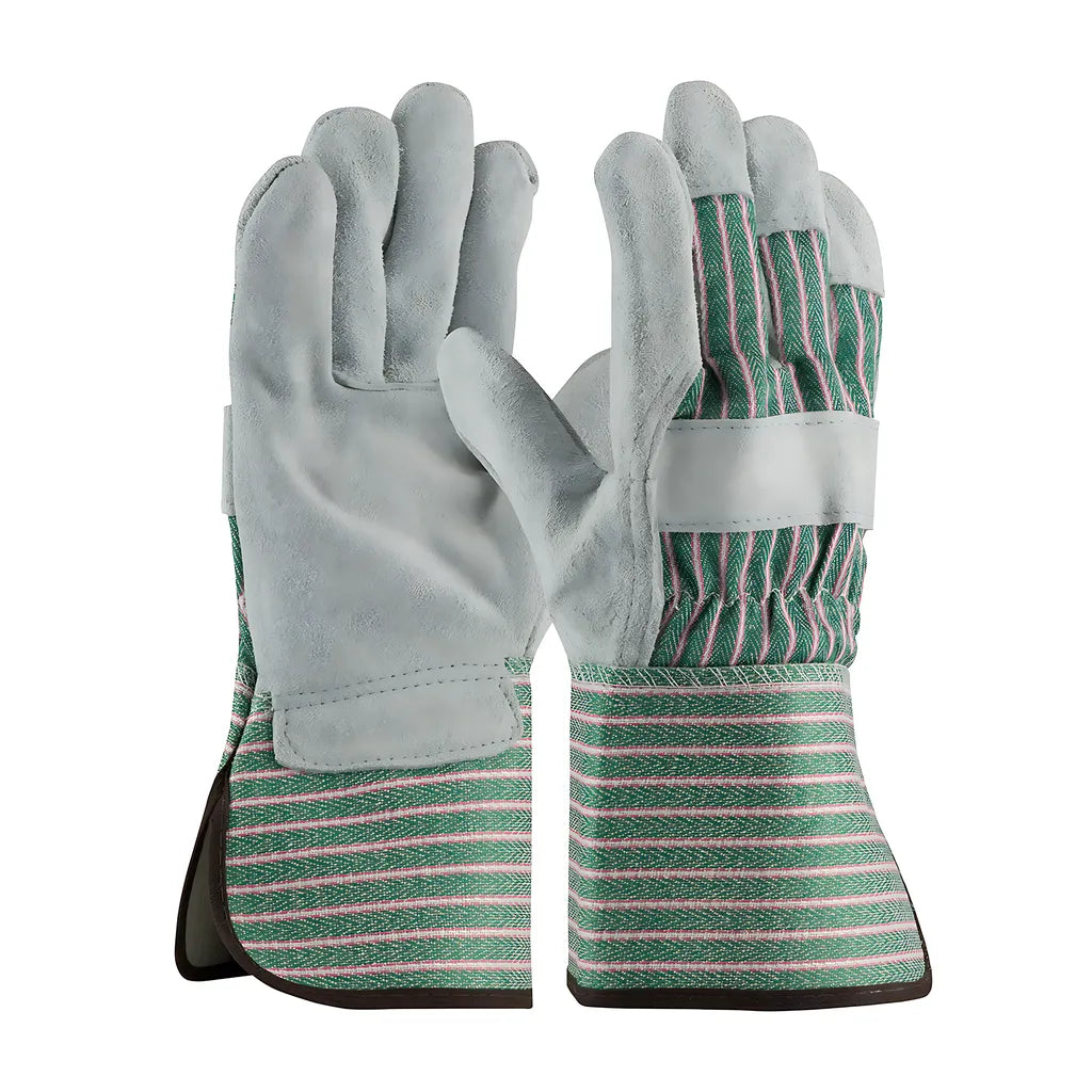 Pip 83-6663/Xl Regular Grade Split Cowhide Leather Palm Glove With Fabric Back - Rubberized Gauntlet Cuff 83-6663XL-21843