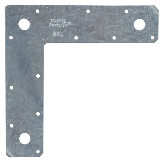 8 In. X 8 In. 14-Gauge Galvanized L Strap (Pack Of 10)-88L-SP234-341