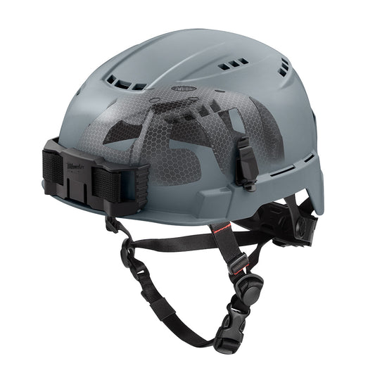 BOLT™ Gray Vented Safety Helmet with IMPACT ARMOR™ Liner (USA) - Type 2, Class C