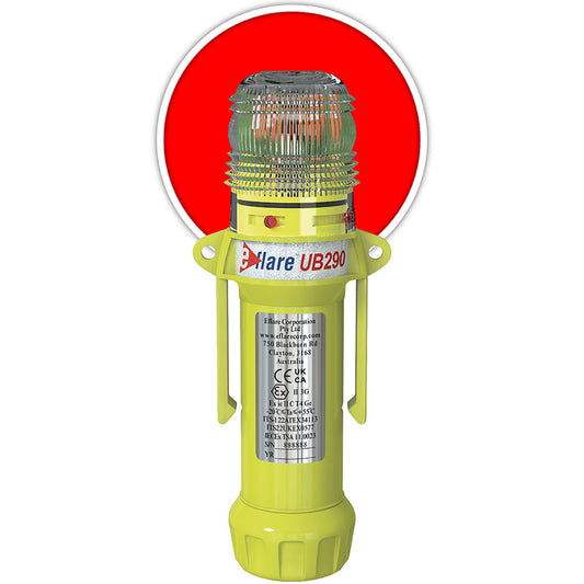 E-flare 939-UB290-R 8" Safety & Emergency Beacon - Flashing / Steady-On Red