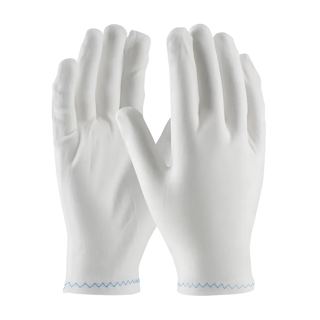 Cleanteam 98-702 Stretch Nylon Inspection Glove With Zig-Zag Stitched Rolled Hem - 9" 98-702-22936
