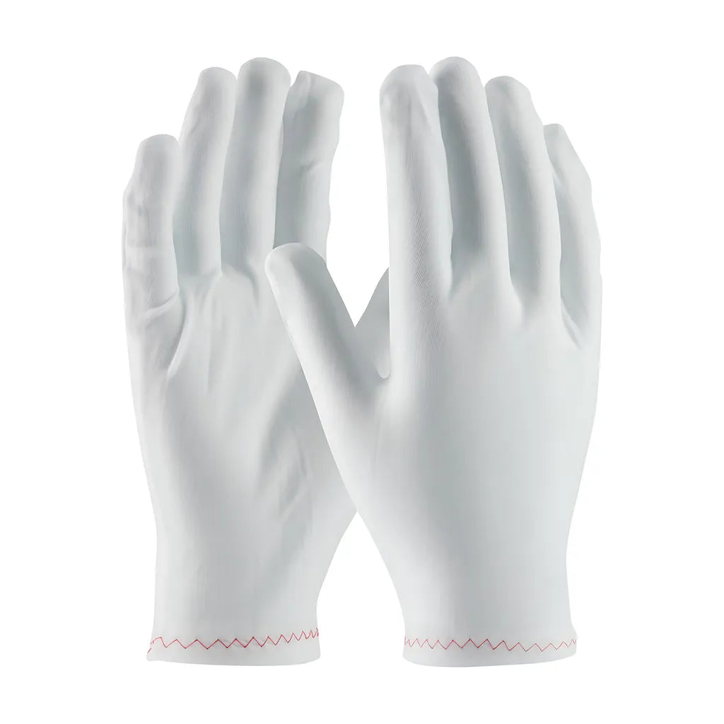 Cleanteam 98-703 Stretch Nylon Inspection Glove With Zig-Zag Stitched Rolled Hem - 9" 98-703-22937