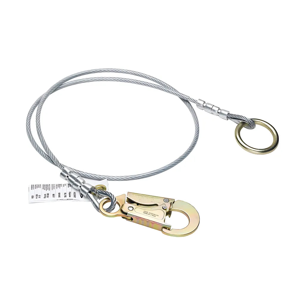A113002 2Ft Anchor Extension (1/4In Vinyl Coated Cable, O-Ring, Snaphook) A113002-1691