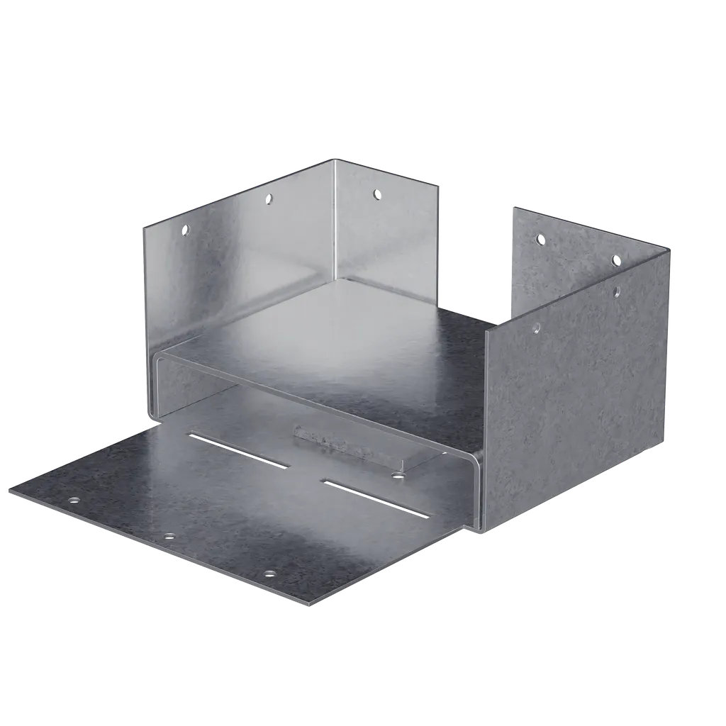 Abw Zmax® Galvanized Adjustable Post Base For 4X6 Rough (Pack Of 10)-ABW46RZ-SP3223-3497