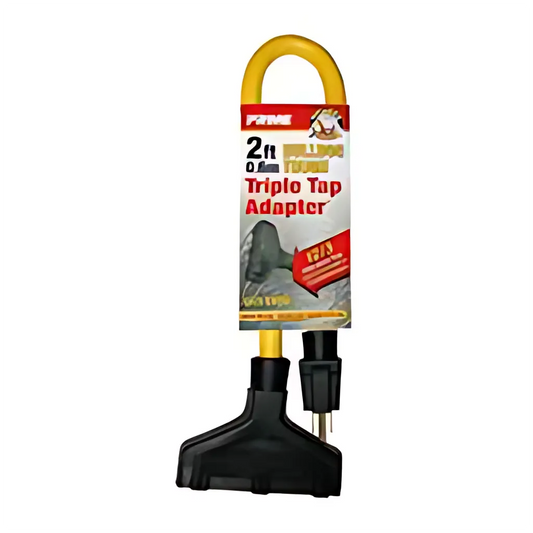 1 TO 3 HEAVY-DUTY ELECTRIC OUTLET ADAPTOR CAN BE USED ON ANY EVERYDAY JOB-SITE OR AROUND THE HOUSE-AD050802-5