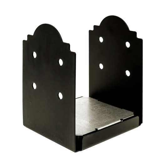 Outdoor Accents® Mission Collection® Zmax®, Black Powder-Coated Post Base For 10X10-APB1010-SP8671-9236