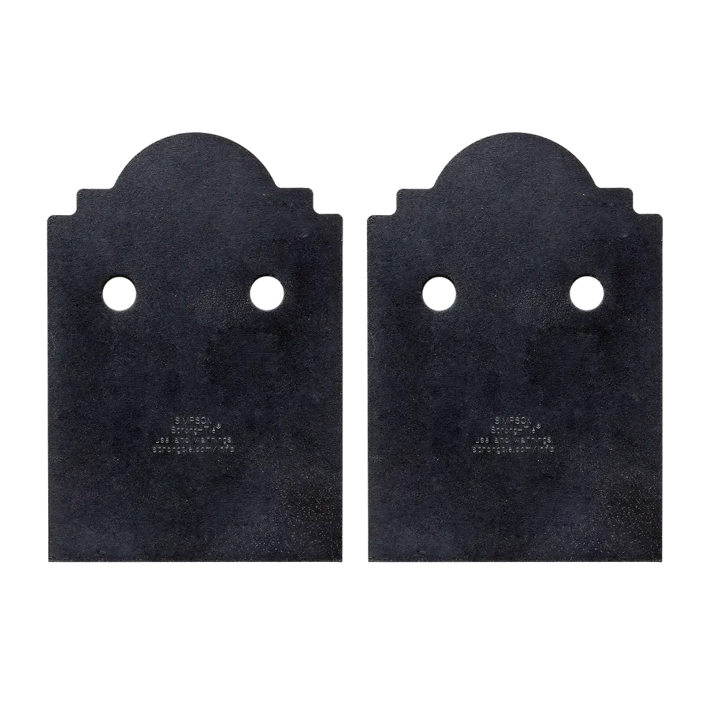 Outdoor Accents® Mission Collection® Zmax®, Black Post Base Side Plate For 6X (Qty-2)-APB66DSP-SP4460-4803