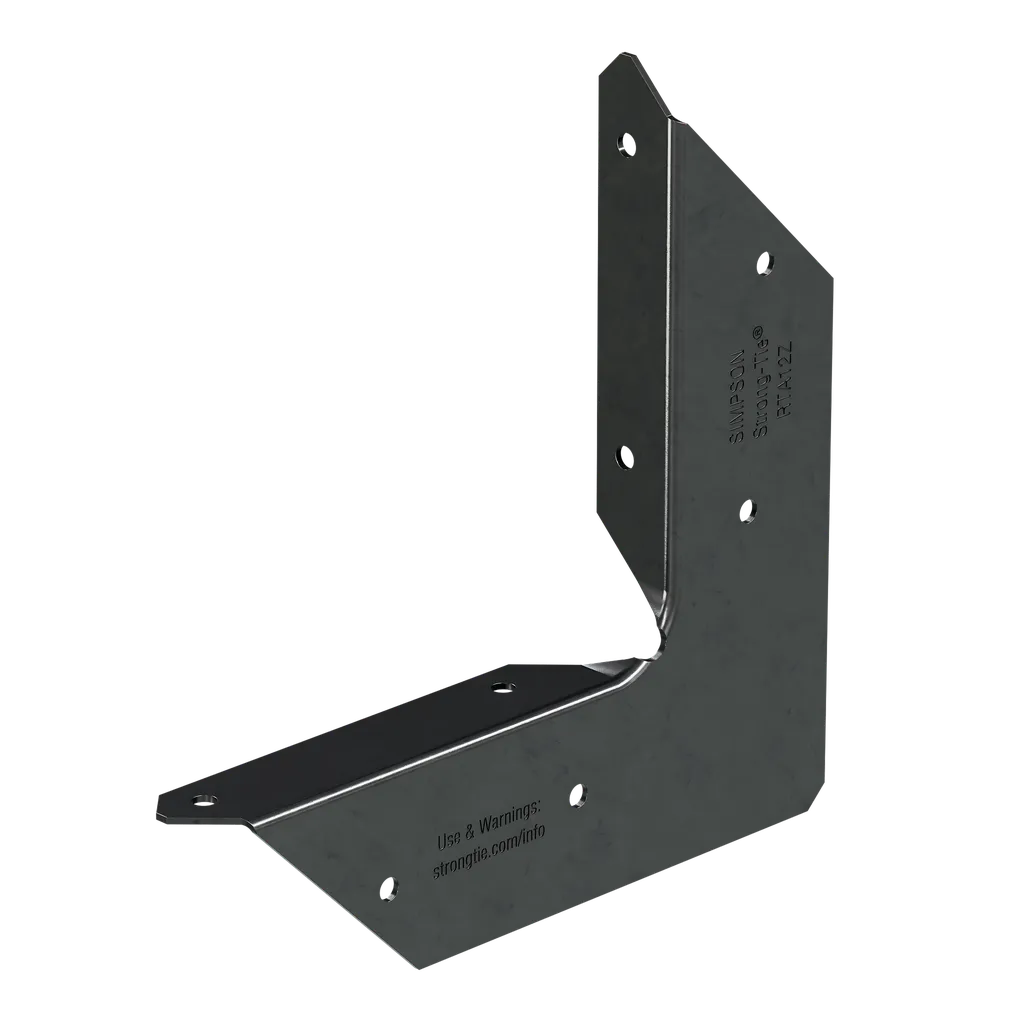 Outdoor Accents® Zmax®, Black Powder-Coated Rigid Tie® Angle For 1X2 Joist/Post (Pack Of 24)-APRTA12-SP5715-6129